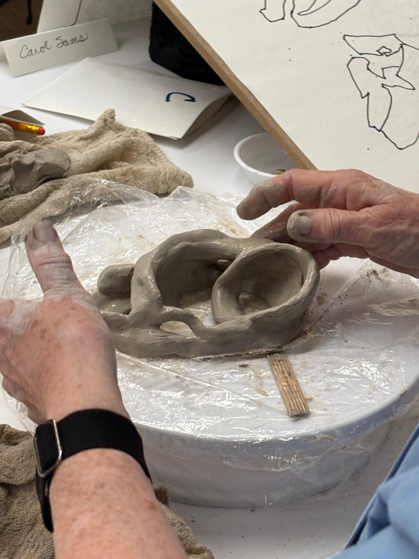 Round Trip Expanded: Drawing Through Clay